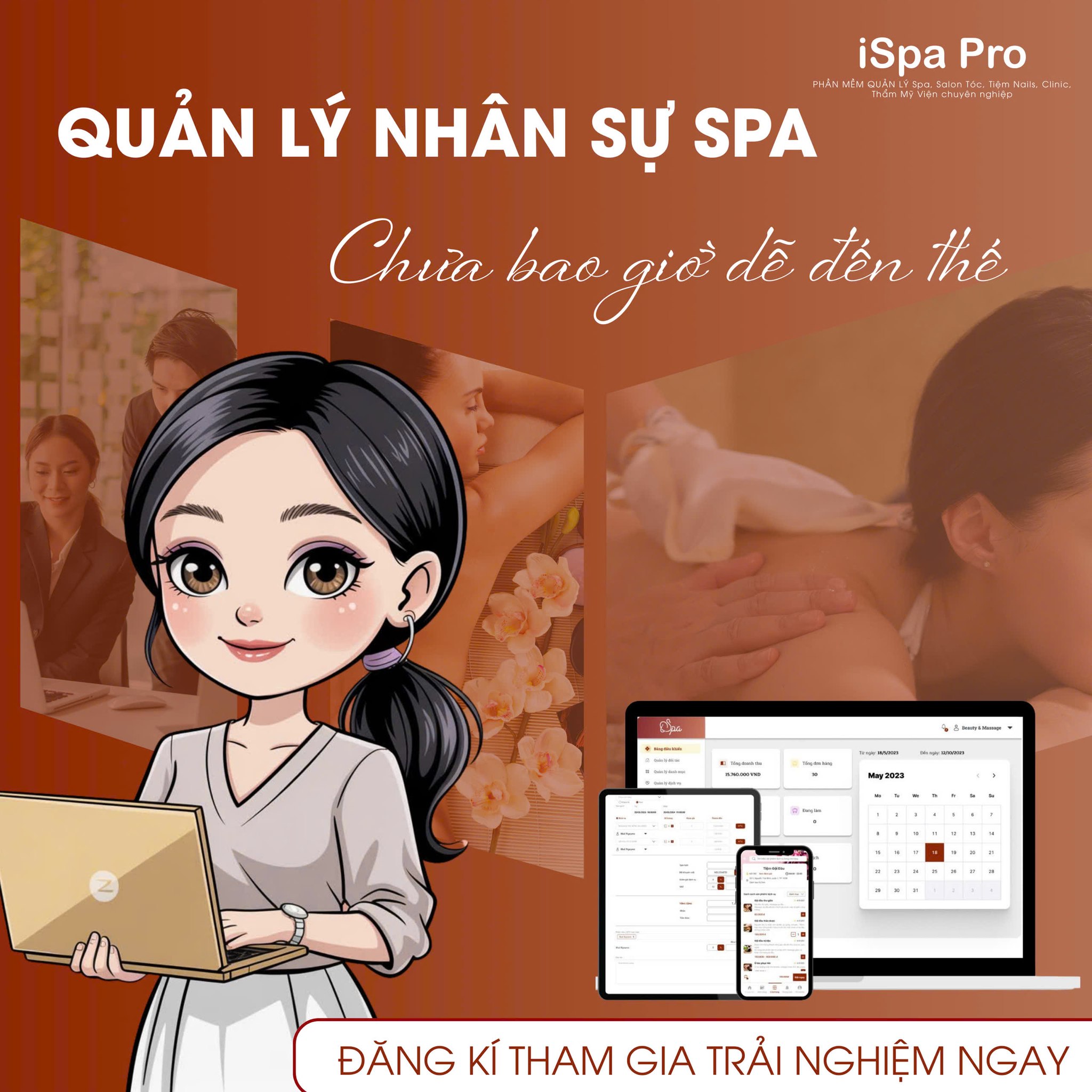 Quản lý nhân viên iSpa Pro